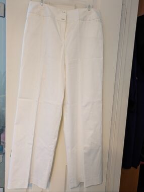 Jones New York White Stretch Trousers